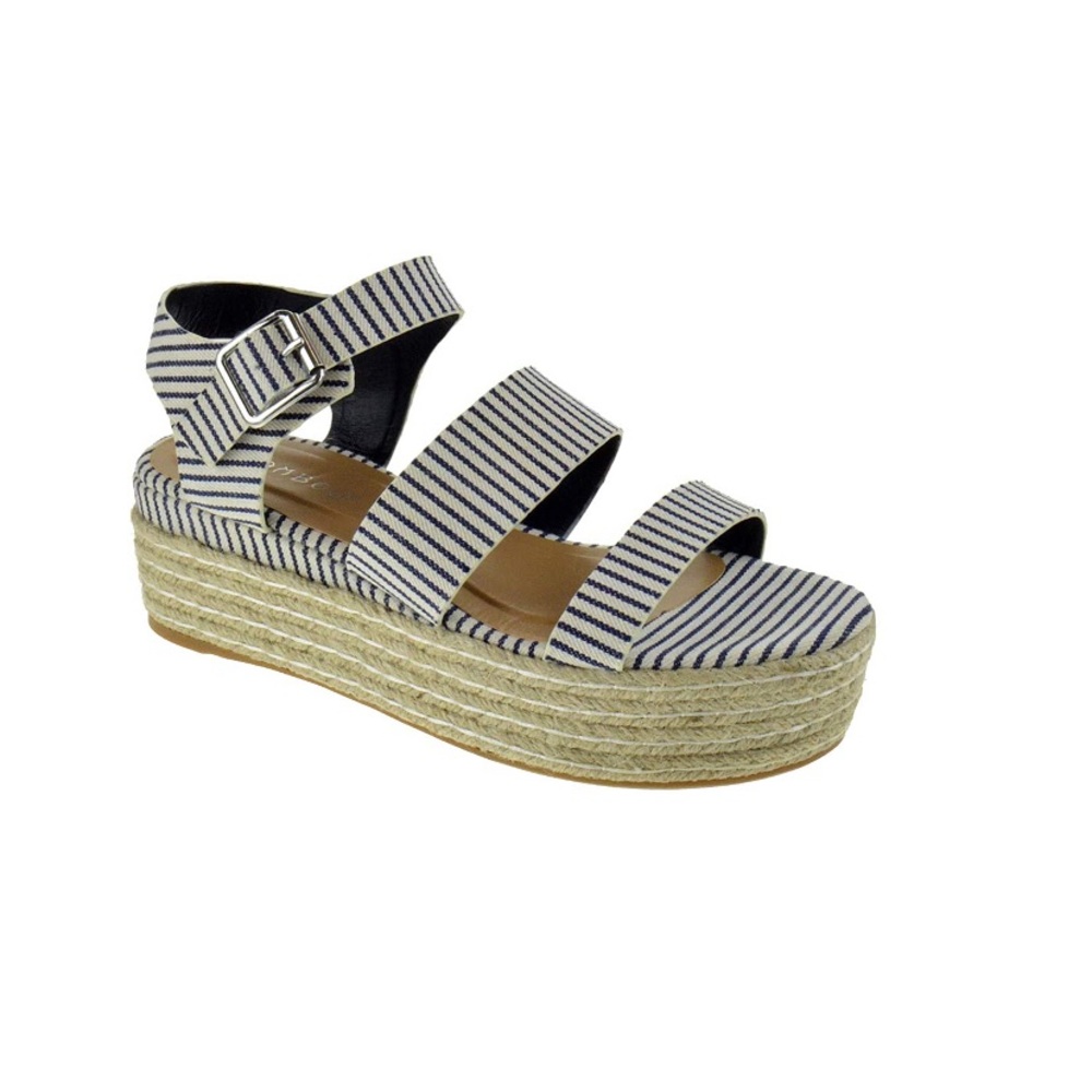 BAMBOO Espadrilles Open Toe Platform Sandals
